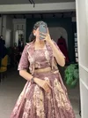 NNK1129 Tussar Silk Wedding Wear Lahenga With Blouse And Koti Wholesalers In Delhi